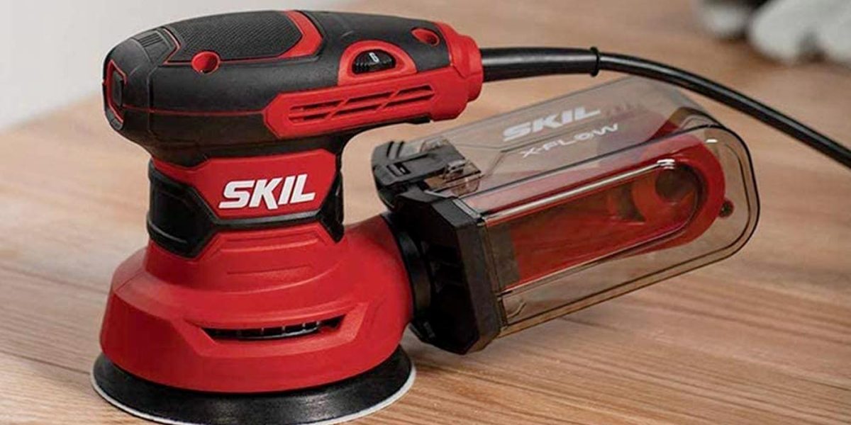 SKIL's 5inch random orbital sander includes a cyclonic dust box at
