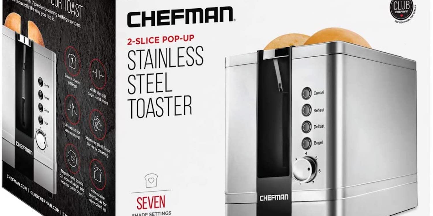 Chefman's Steel Toaster just hit the Amazon 2022 low at 21.50