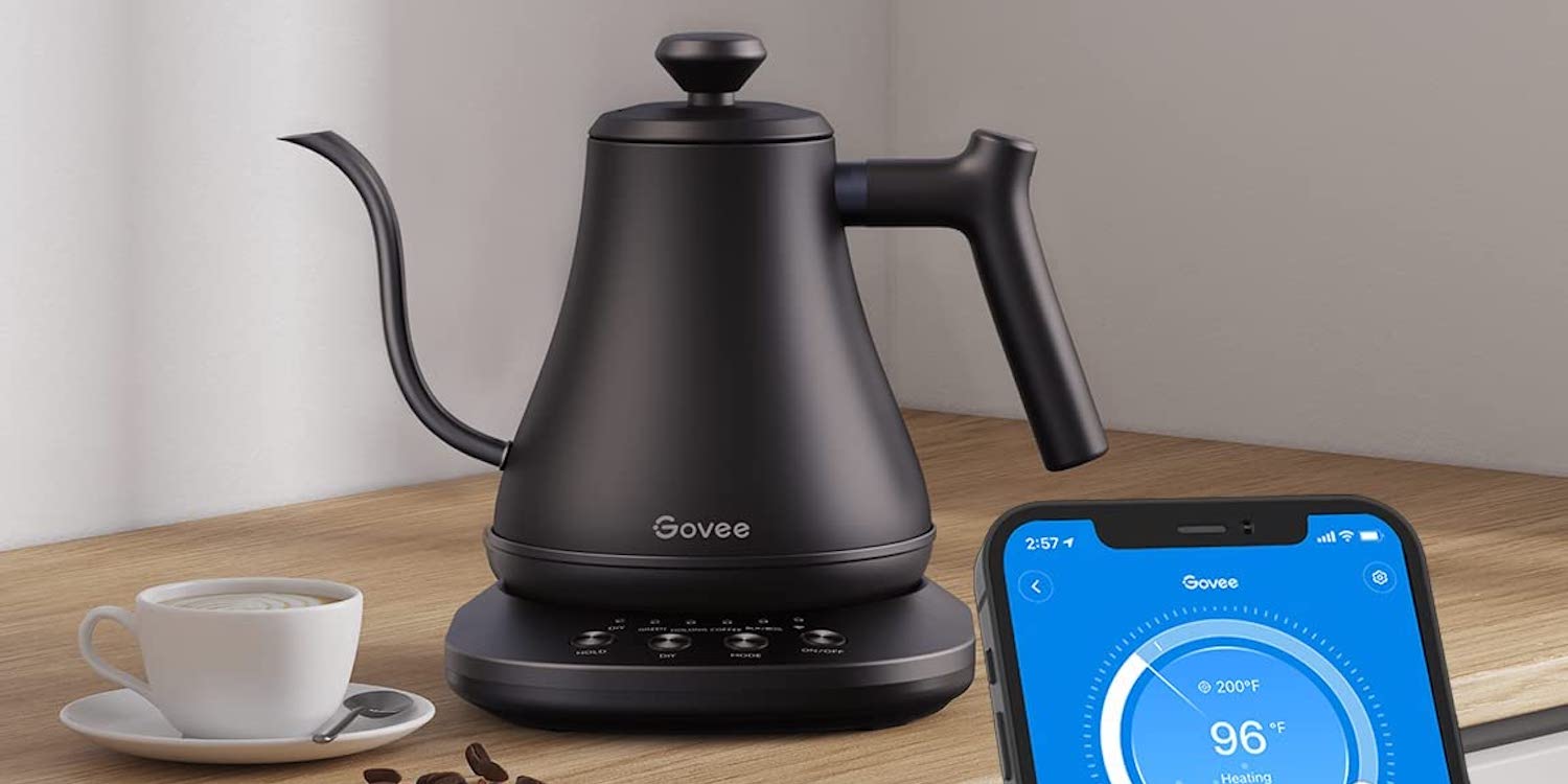 Govee's smart, voice-controlled Wi-Fi electric gooseneck kettle