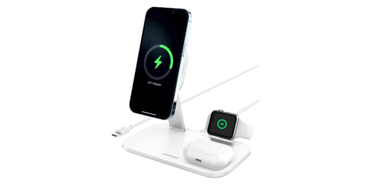 MOMAX 25W 3-in-1 Magnetic Wireless Charging Station