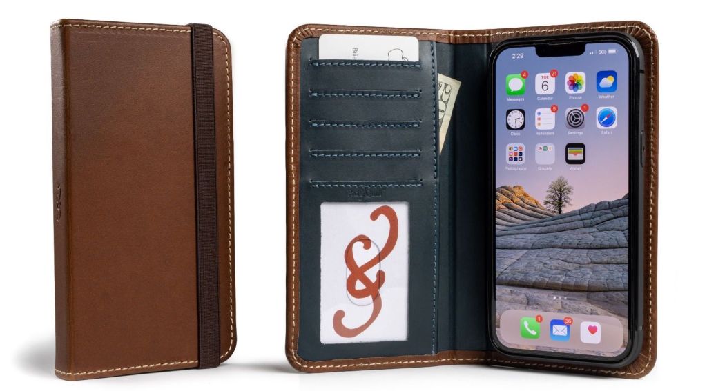 Pad & Quill folio and iPhone 14 wallet case
