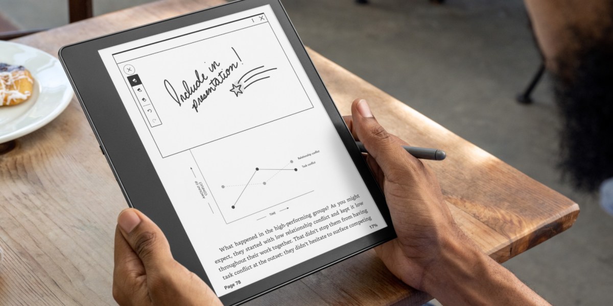 s Kindle Scribe tablet reader lands under the tree at $270