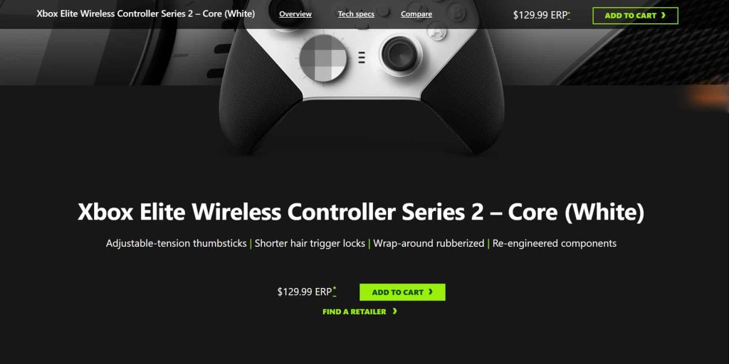 Xbox website screenshot