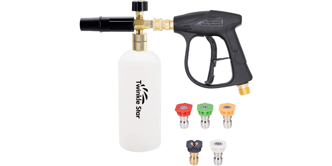 Twinkle Star's foam cannon with pressure washer nozzles falls to new
