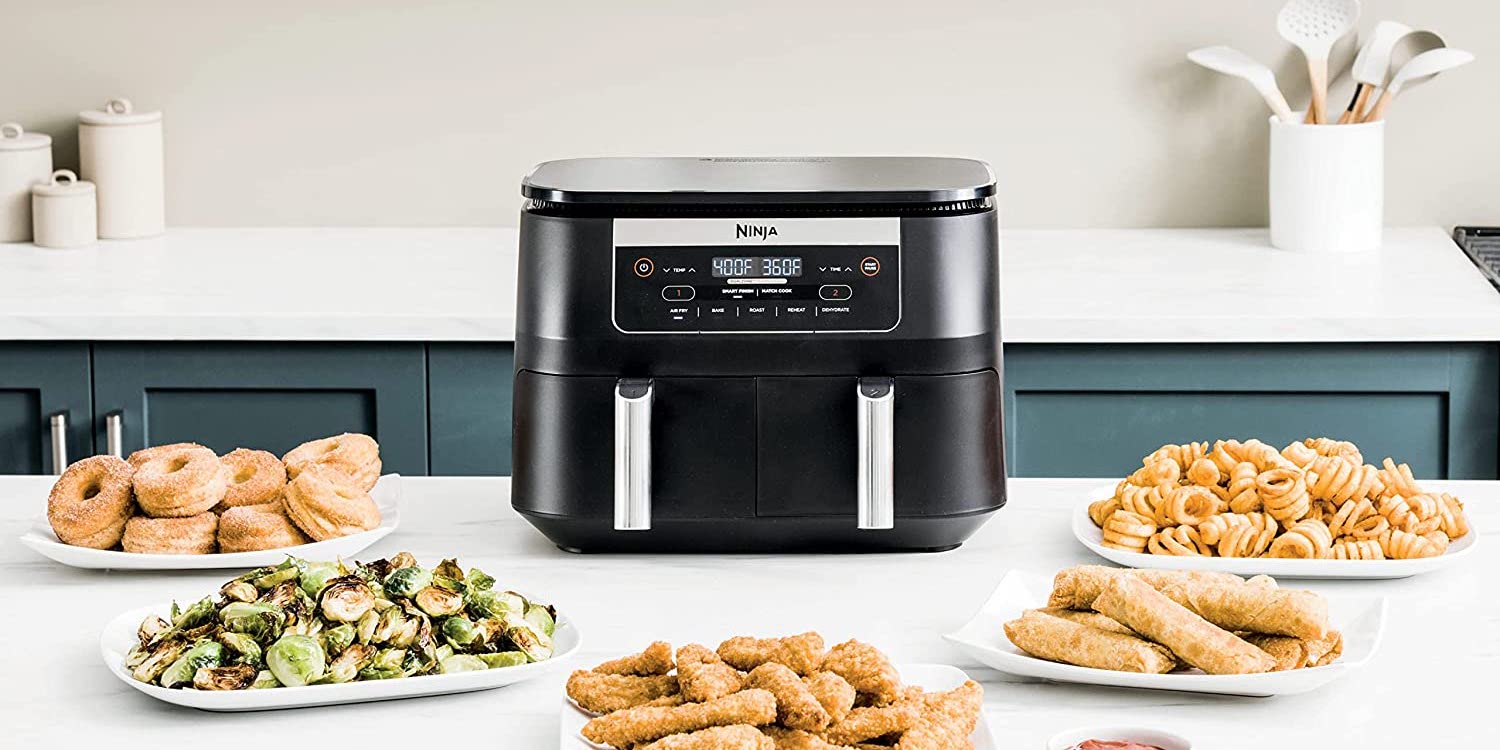 Upgrade to a Ninja dualbasket 5in1 air fryer this fall down at 100