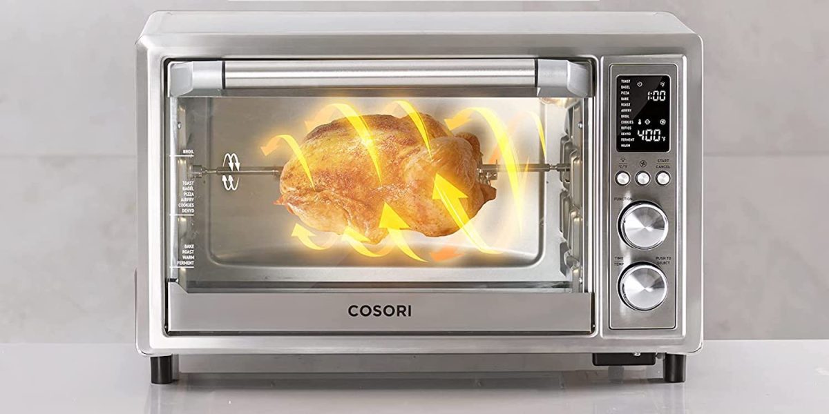 COSORI's 12-in-1 Smart Wi-Fi Air Fryer Oven with rotisserie now $80 off at  $120 Prime shipped