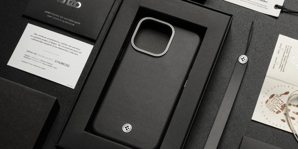Enzo Italian leather iPhone case from Spigen