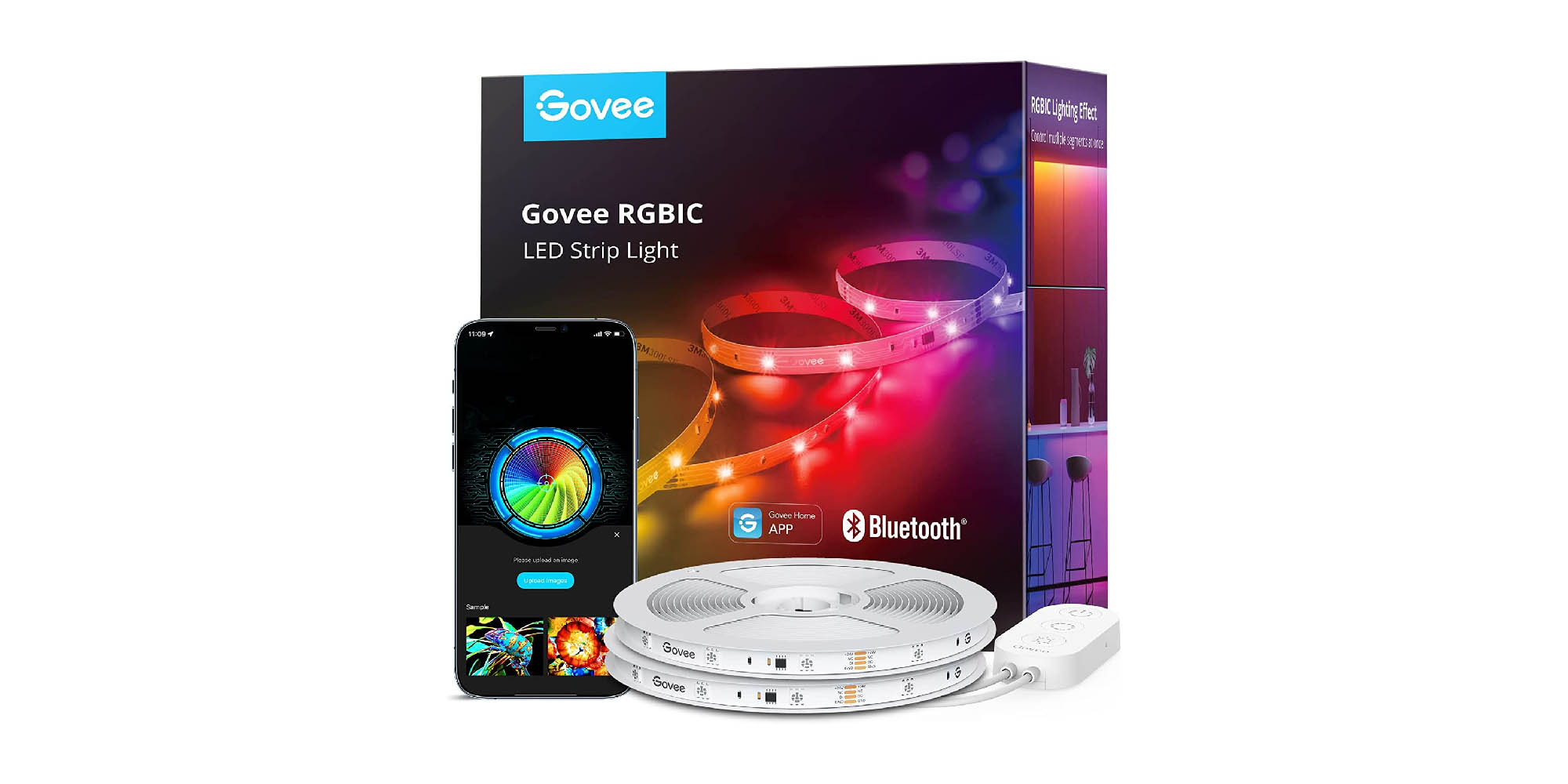 Govee's latest 65.6-foot Bluetooth RGBIC LED Strip Lights see