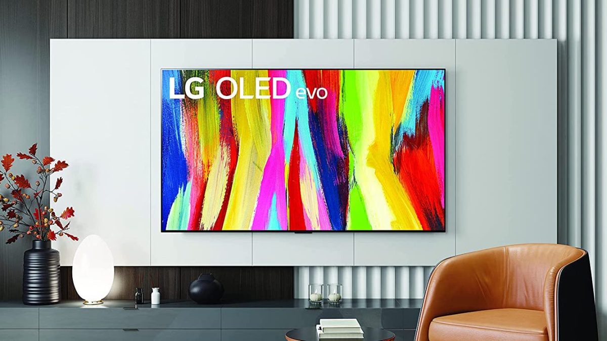 LG 2022 C2 77-Inch 120Hz OLED Gallery 4K Smart TV