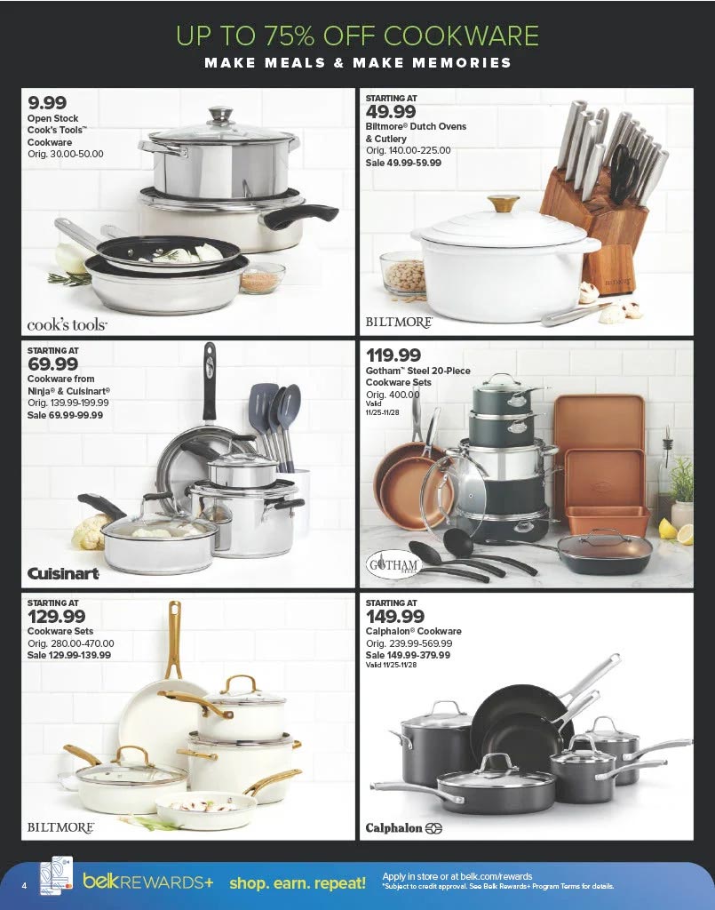 biltmore cookware belk