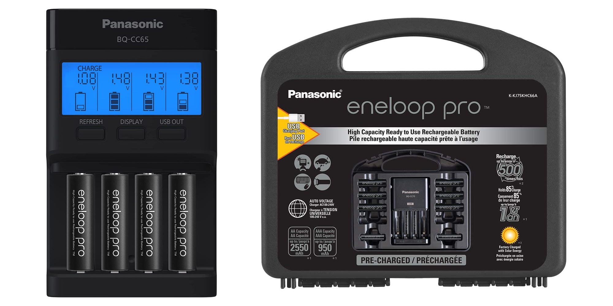 Panasonic's popular eneloop pro rechargeable battery bundle hits