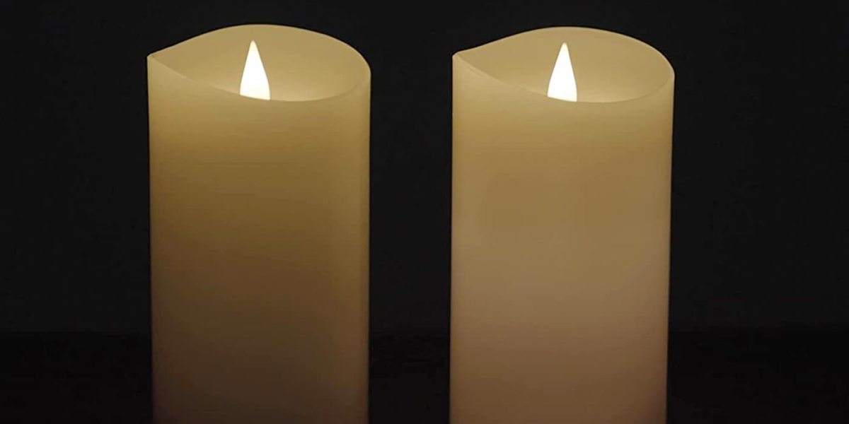 This flickering flameless LED candle includes a remote to decorate for