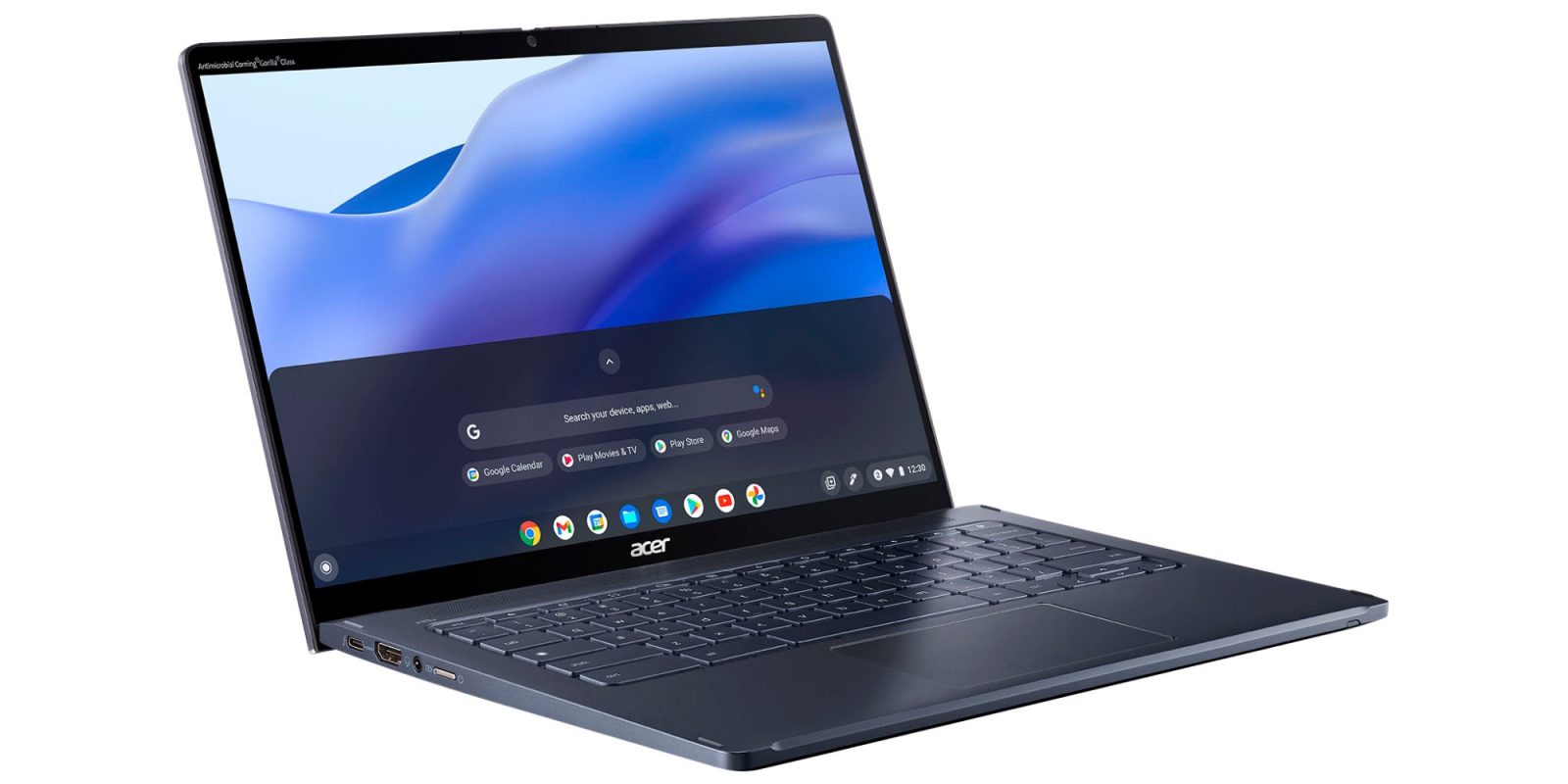 a laptop computer sitting on top of a table