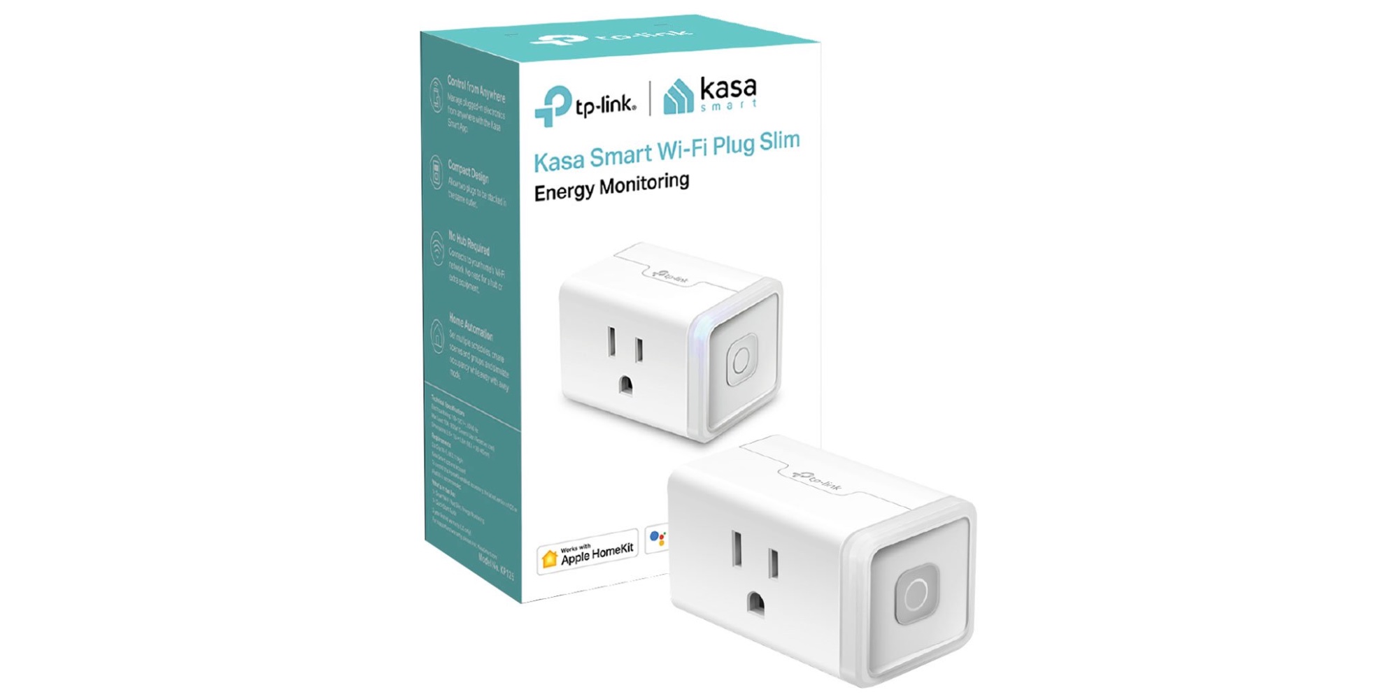 Kasa Smart Plug Mini 15A, Smart Home Wi-Fi Outlet - electronics