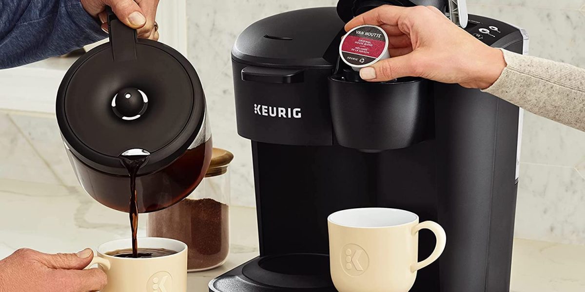Keurig K-Duo Essentials Coffee Maker, with Single Serve K-Cup Pod and 12 Cup  Carafe Brewer, Black