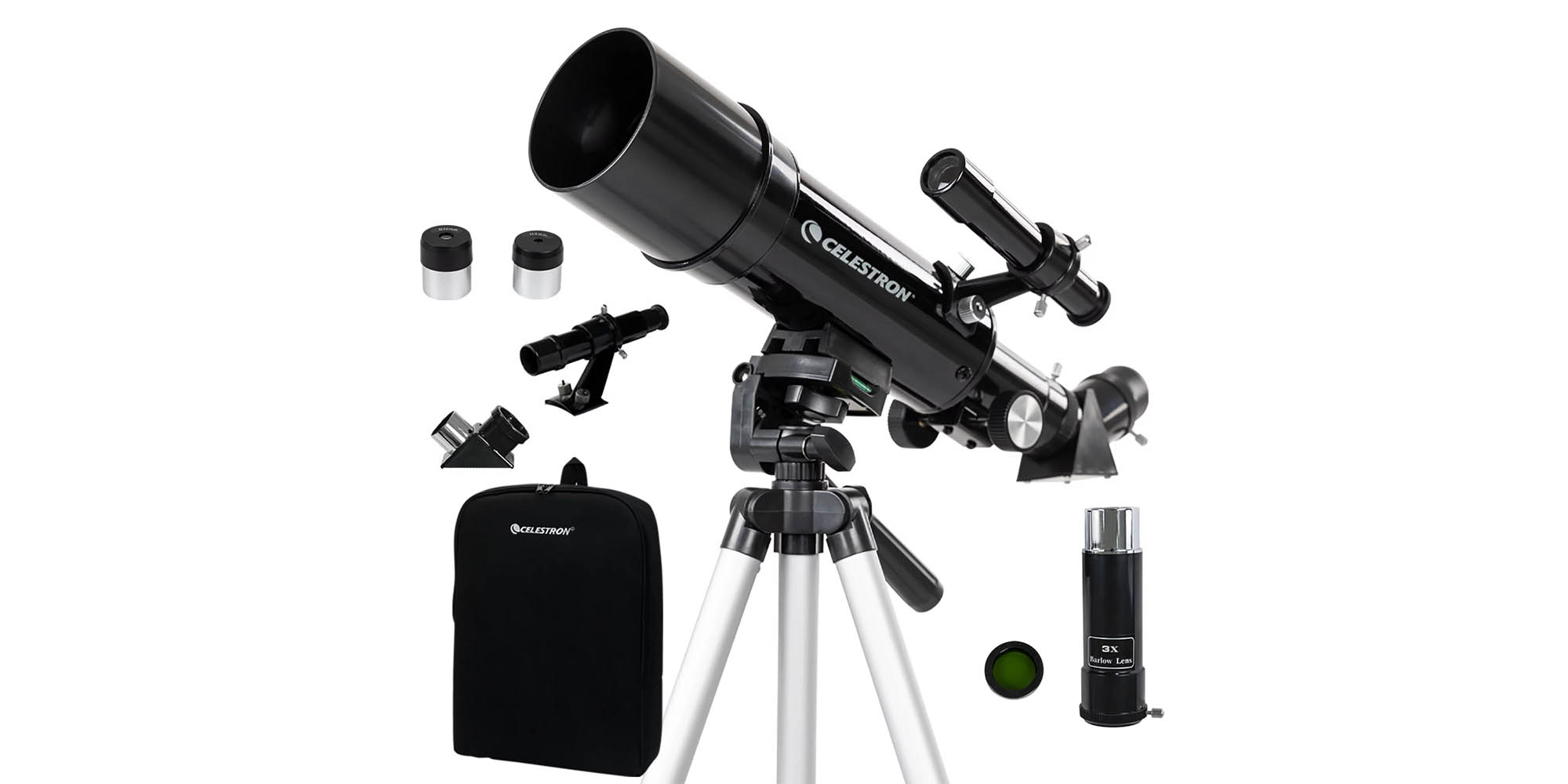 Add Celestron's Travel Scope 60 Portable Telescope Kit to your camping