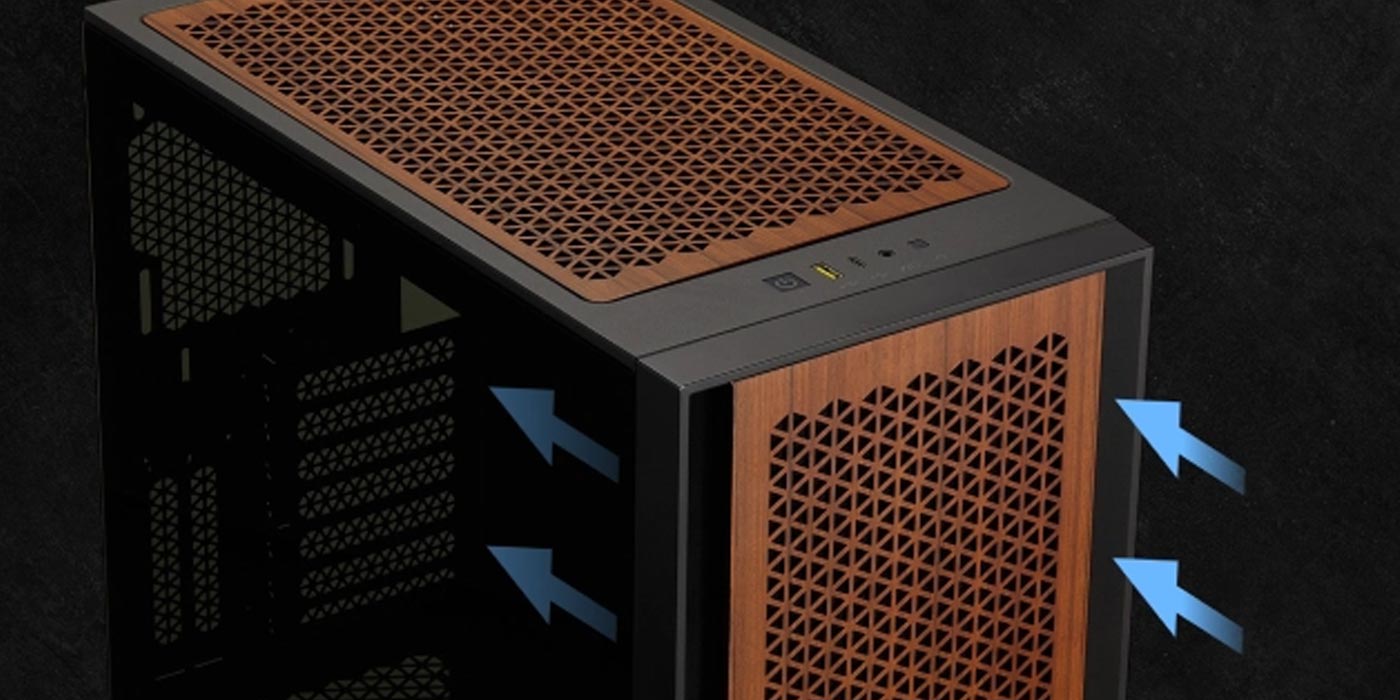 CORSAIR launches wooden for 4000-series PC cases