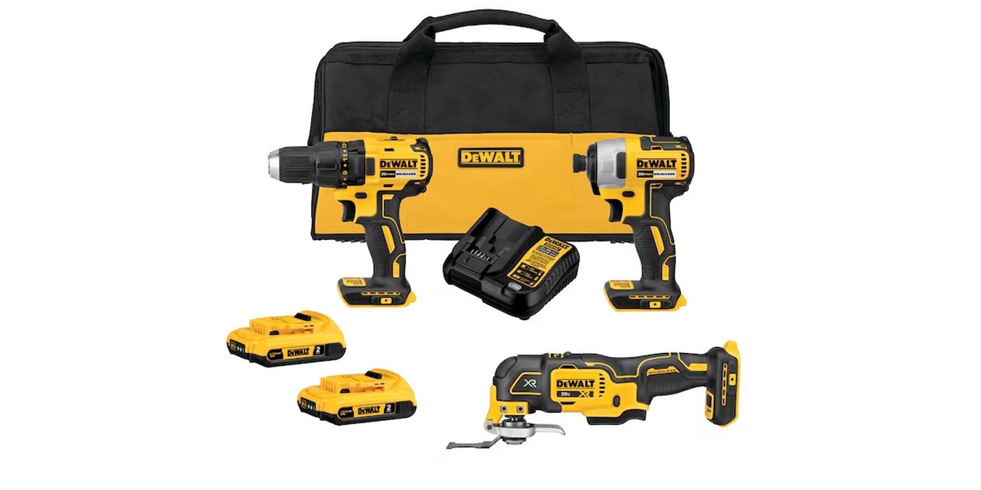 to aflevere Ring tilbage Woot discounts DEWALT's 3-piece 20V combo tool kit to $200 for a limited  time (Save $100)