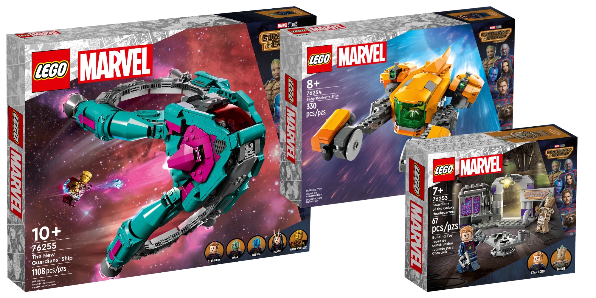 LEGO Guardians of the Volume sets in