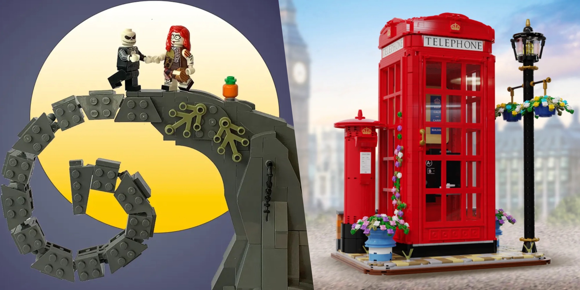 Lego Nightmare Before Christmas Jack Skellington and Sally Minifigure Set 