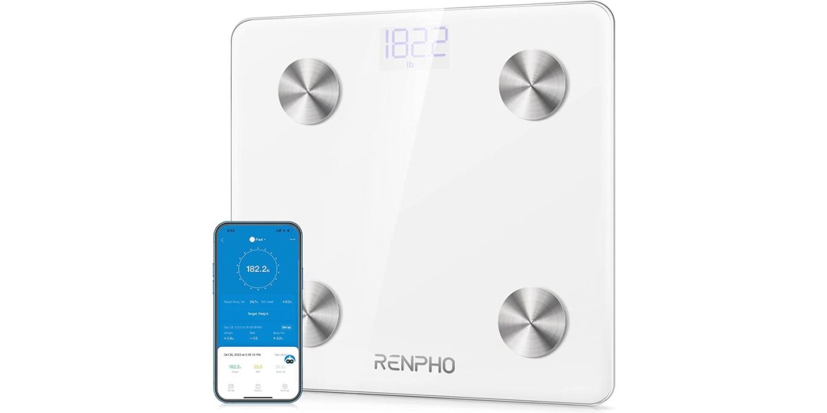 RENPHO Digital Scale for Body Weight and Fat Smart Scale BMI Elis