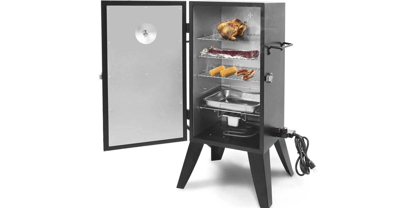 Start your outdoor cooking setup with Royal Gourmet's electric smoker ...