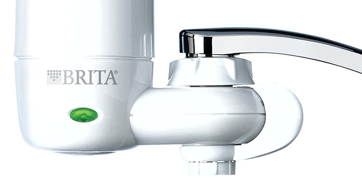 Sink faucet-mounted Brita Water Filter System