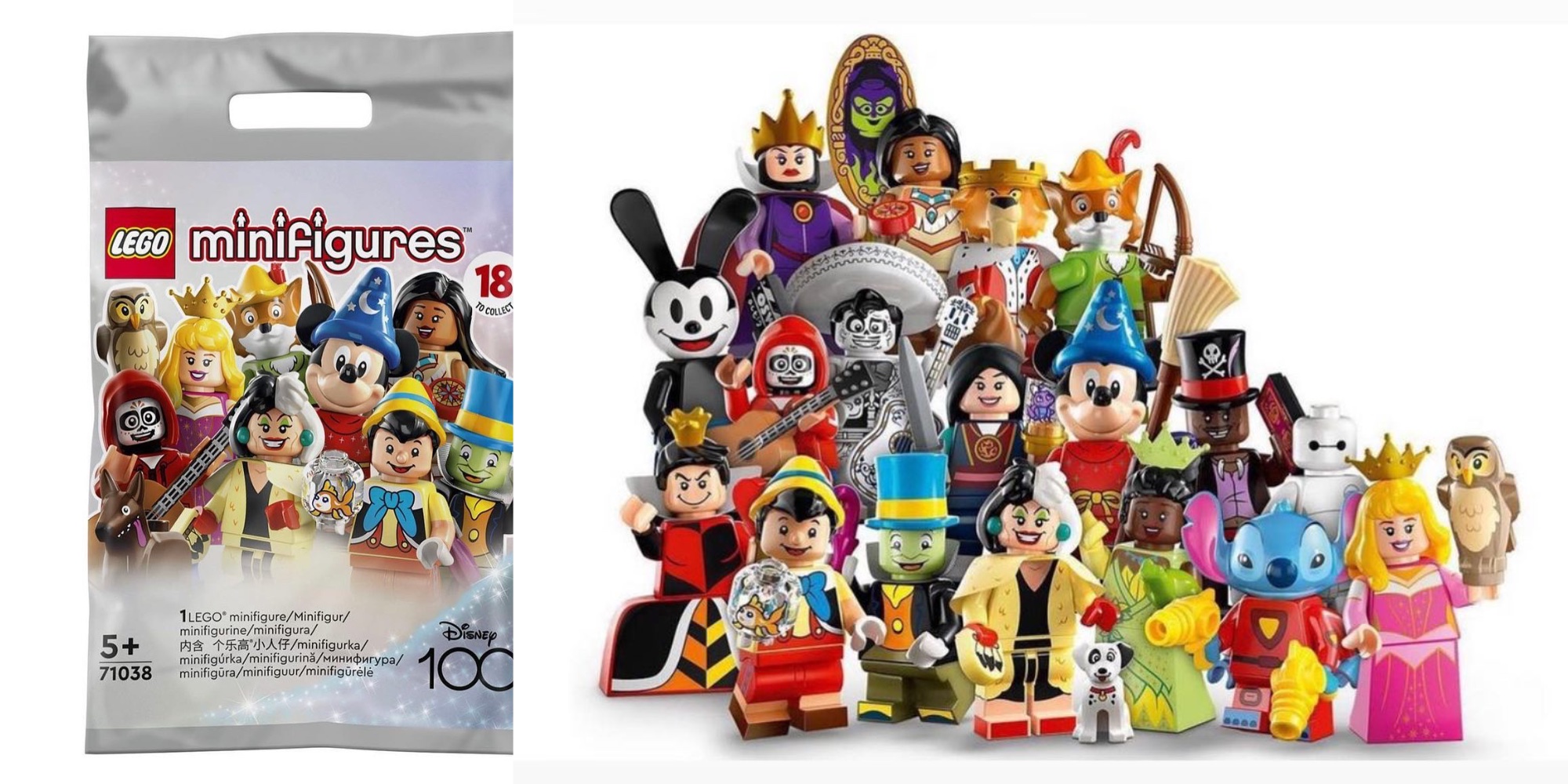 LEGO Disney CMF series revealed for 100th anniversary