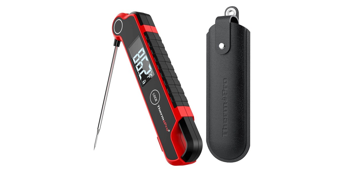 Add ThermoPro's TP620 Instant Read Meat Thermometer to your BBQ setup