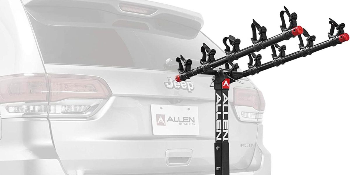 Carry five bikes to the trail with Allen Sports' hitch-mounted rack at ...