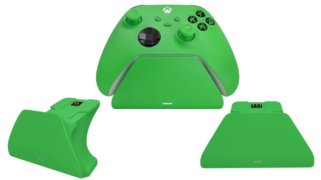 green Xbox controller charger Razer