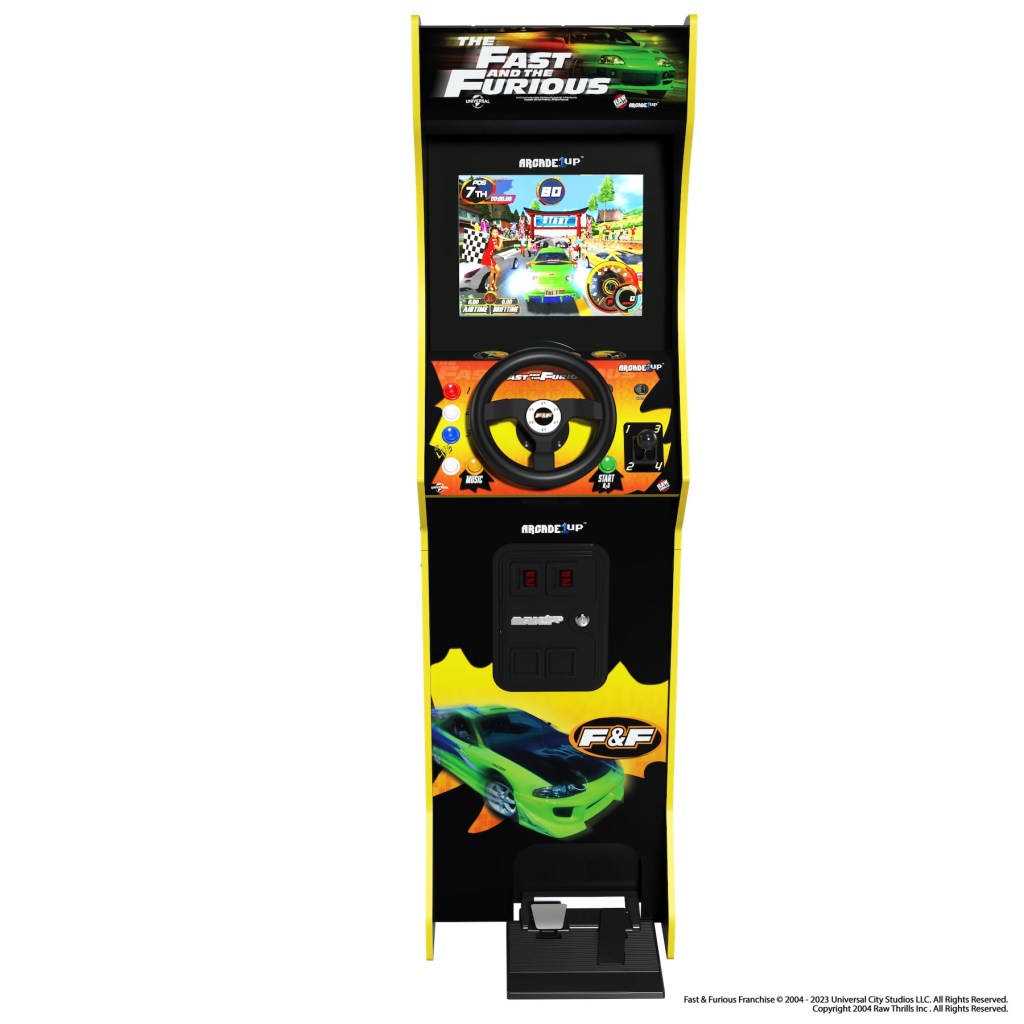 Arcade1Up racing arcade cabinet Fast Furious