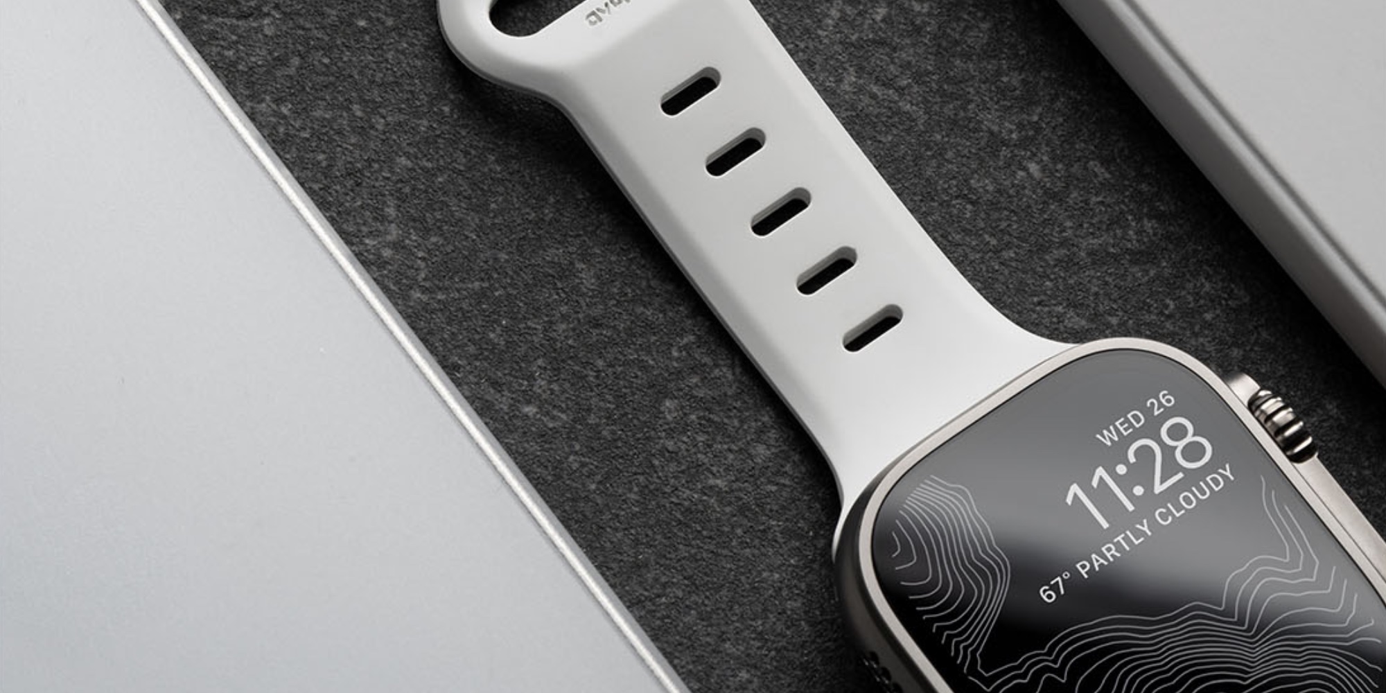 Nomad Sport Slim Band for Apple Watch gets new white style