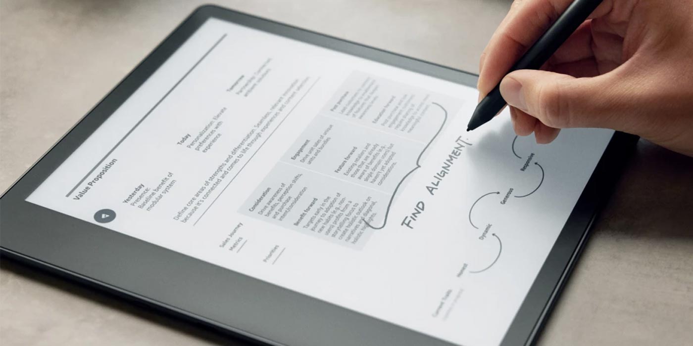 Kindle Scribe onpage writing updates with new notes options