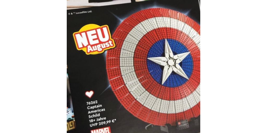 hypotese overdrivelse illoyalitet Here's our first look at LEGO's new 3,100-piece Captain America shield set