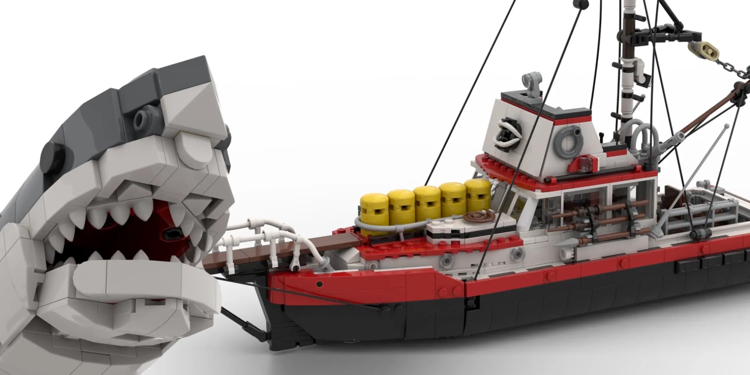 LEGO Jaws set arriving in 2024 as part of the Ideas theme