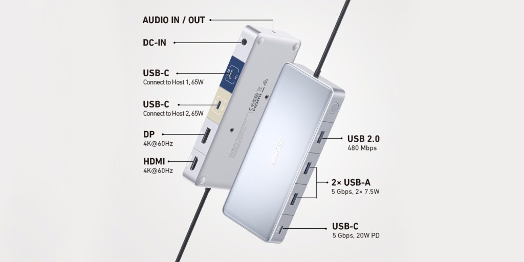 Anker 553 USB-C Docking Station (KVM Switch) - Anker US