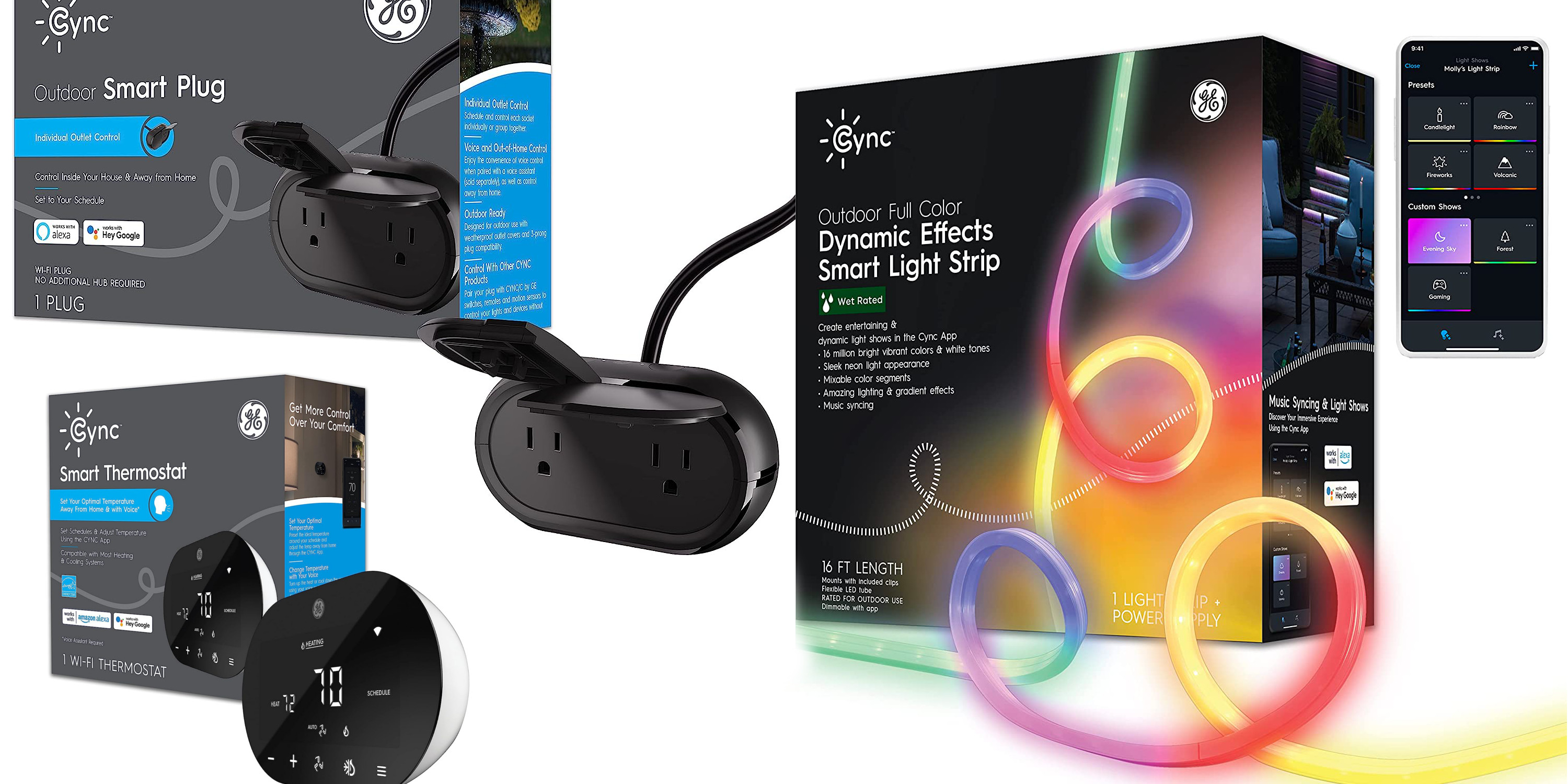 GE CYNC smart home Prime Day deals live from $12.50: Smart plugs, outdoor  light strips, more