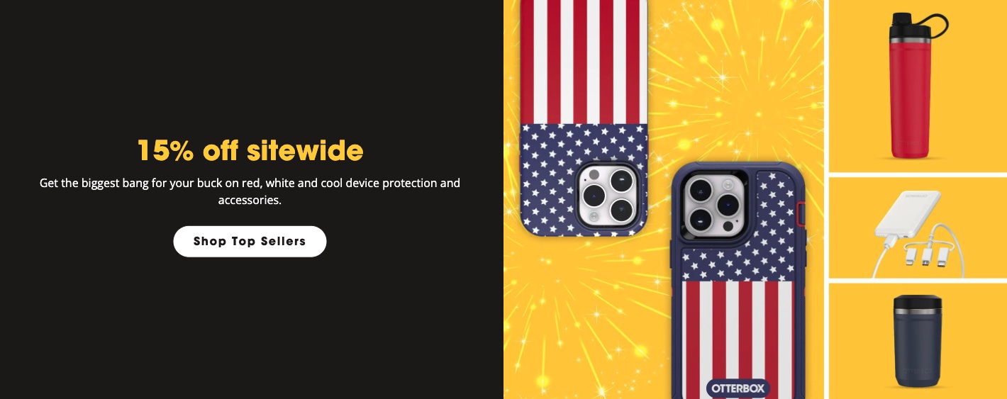 OtterBox 4th Of July 15 Off Sitewide 15W 2 In 1 Charging Station 110   OtterBox 4th Of July Sale 01 