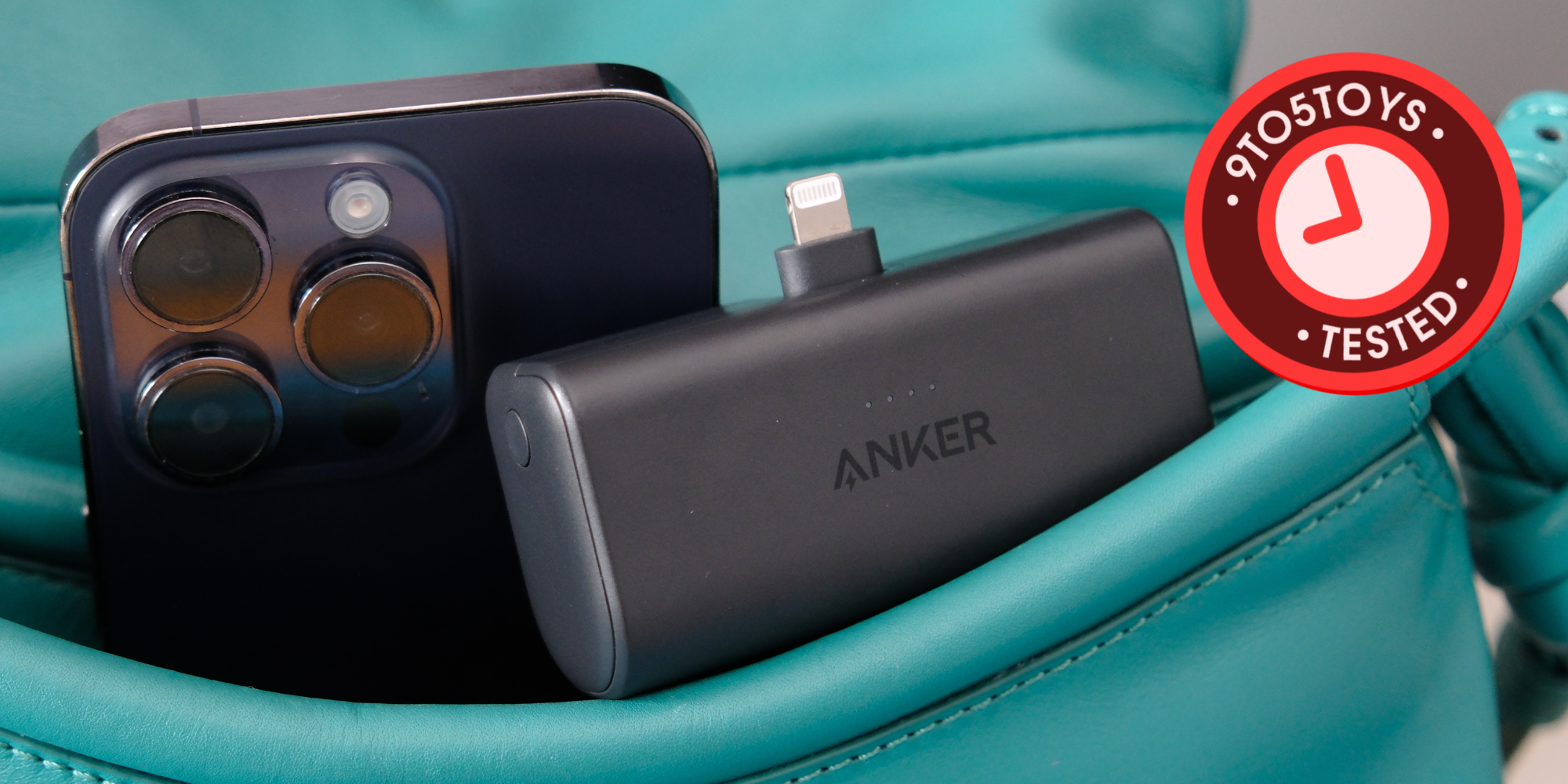 Anker Nano Power Bank, 10,000mAh Portable Charger with Built-in