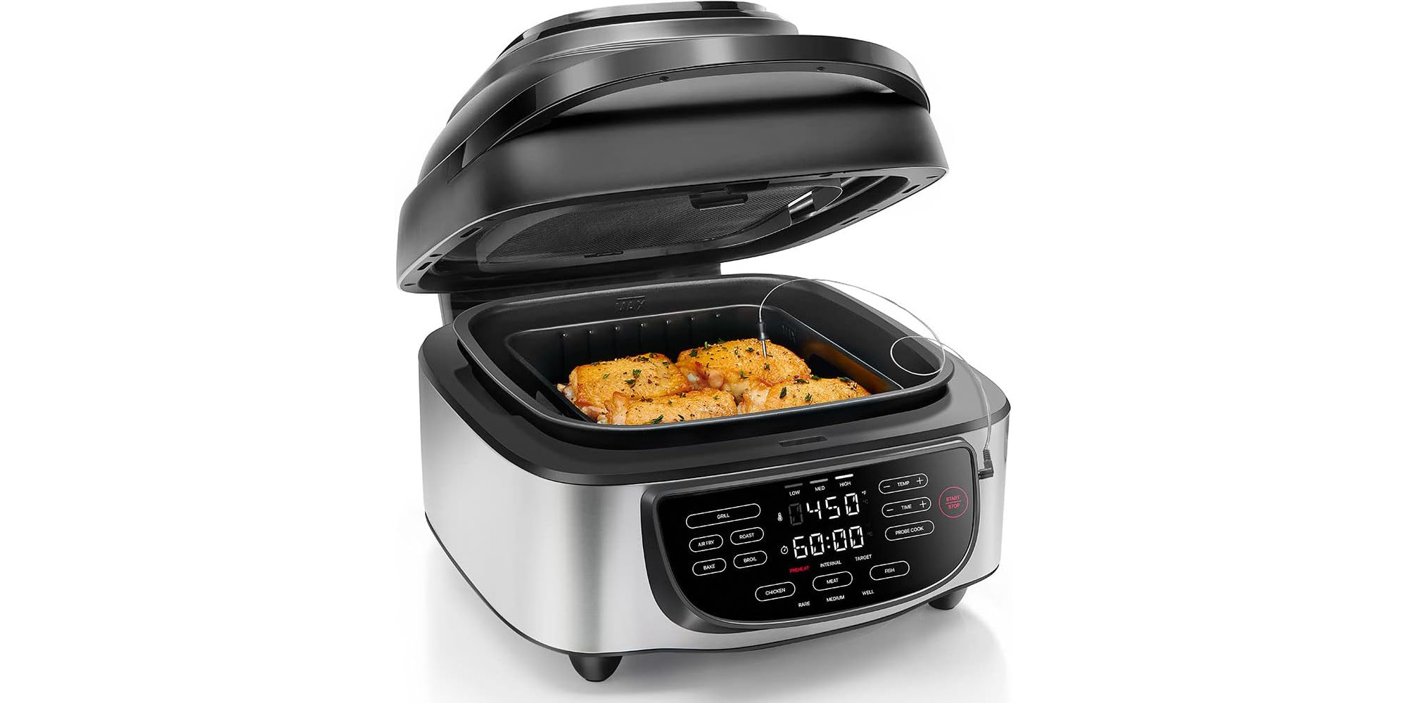 CRUX Smokeless Indoor Grill and Digital Air Fryer Oven