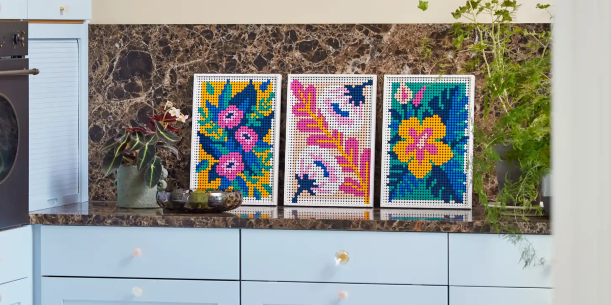 floral art lego set