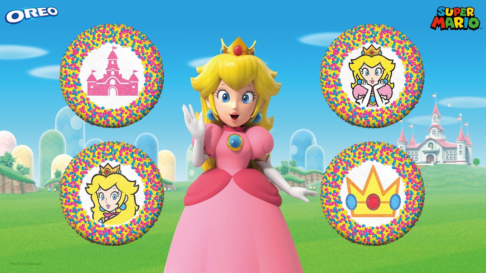 Nintendo x OREO special-edition Princess Peach cookies!
