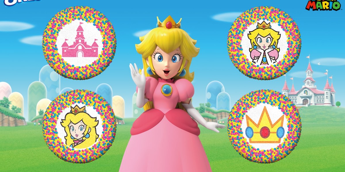 Nintendo x OREO special-edition Princess Peach cookies!