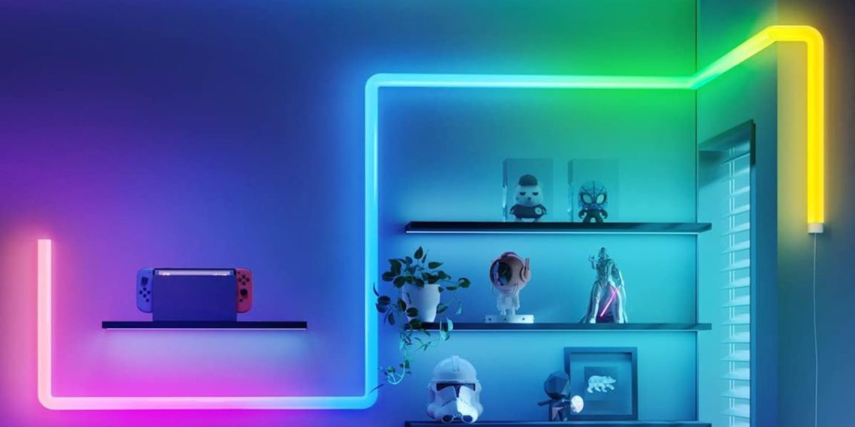 Save $60 on the 15-piece multi-color Govee smart 3D wall light set