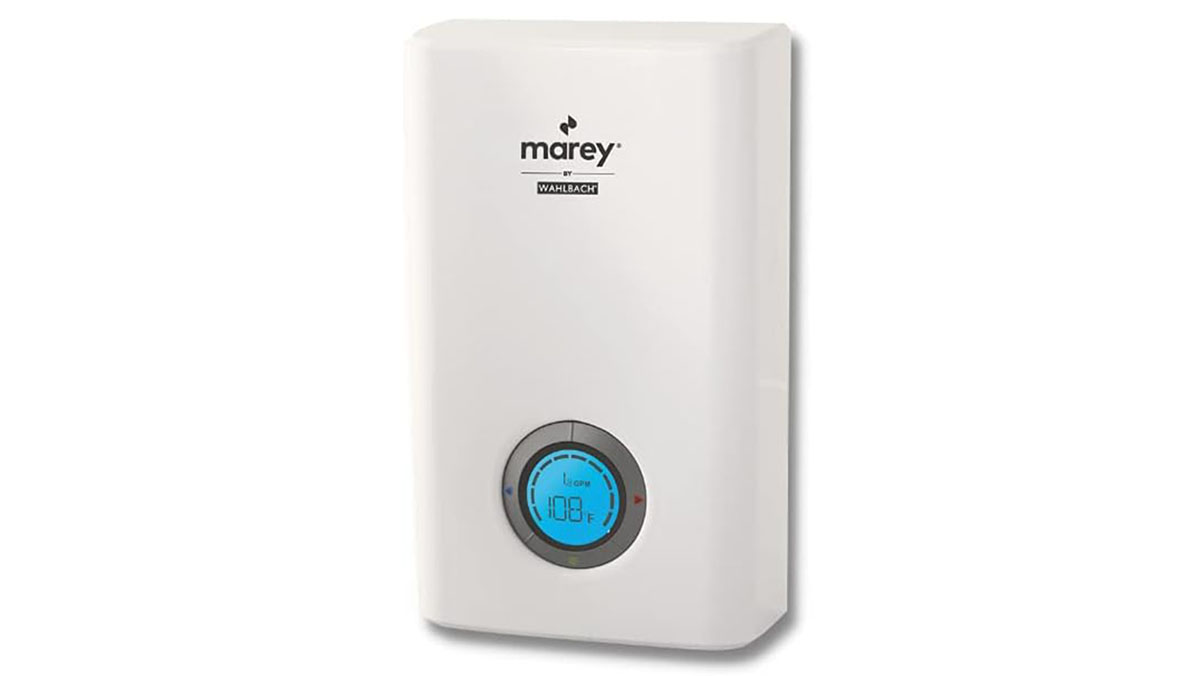 Keep the hot water running with Marey's Power Pak electric tankless water  heater for $144