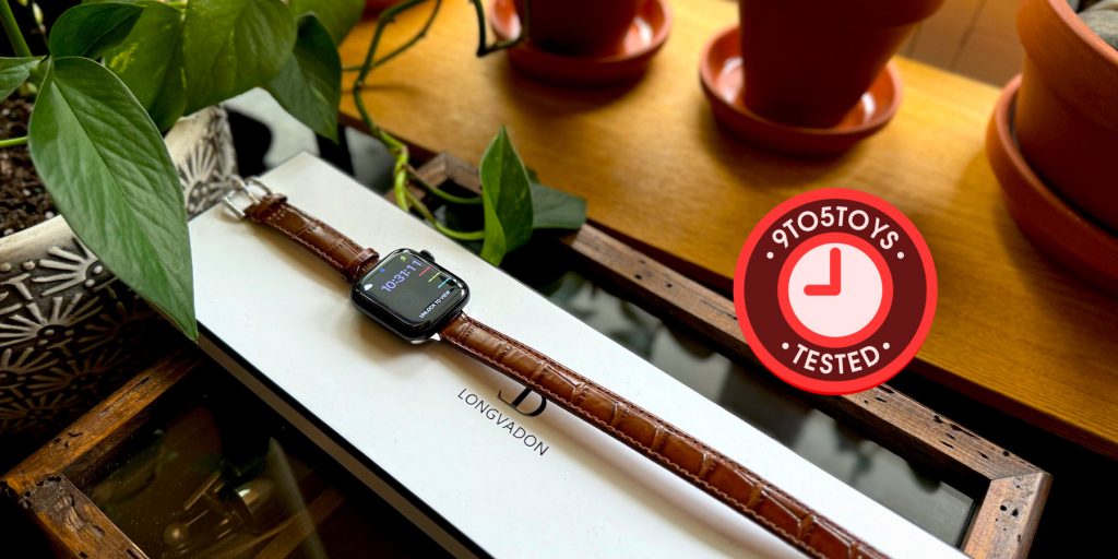 Review: Longvadon leather crocodile Apple Watch bands display picture 1