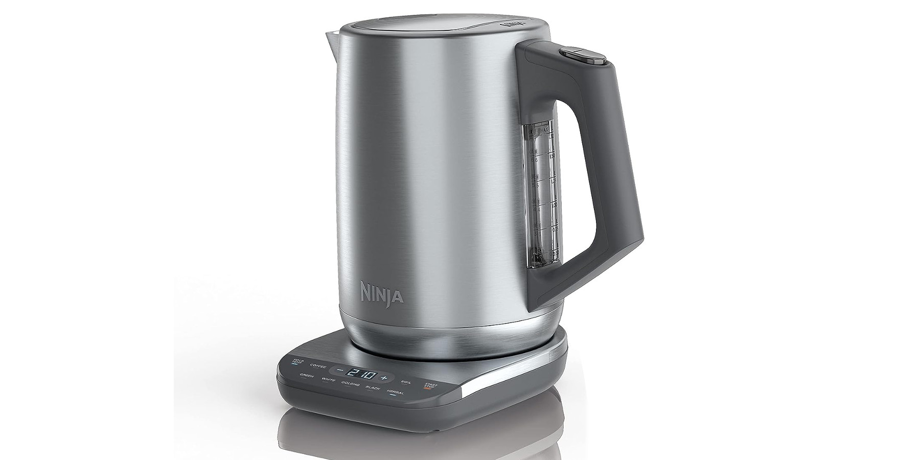 Best Buy: Ninja KT200 Precision Temperature Electric Kettle, 1500 watts, 7- Cup Capacity, Hold Temp Setting Stainless Steel KT200