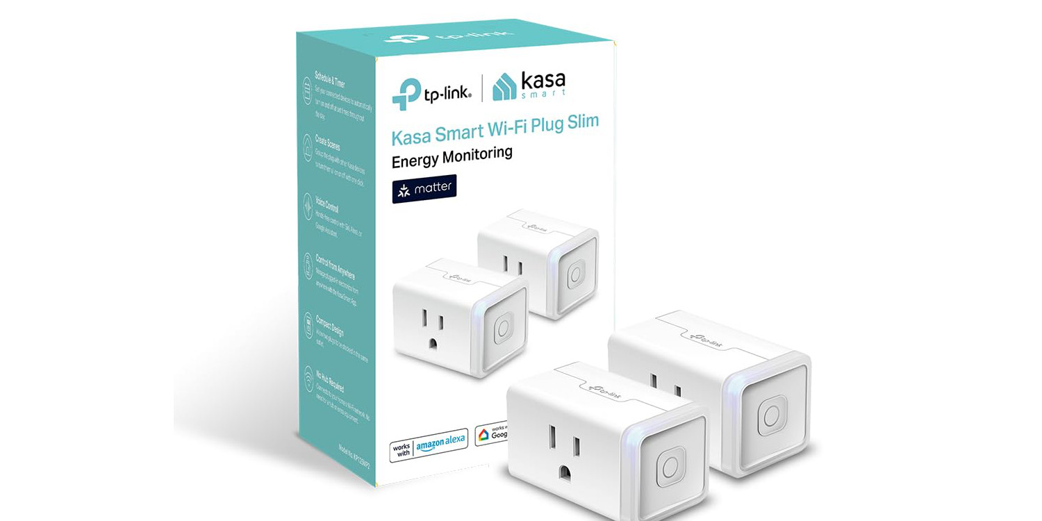 2 Pack TP-Link Kasa Smart outlets works with Alexa and Google