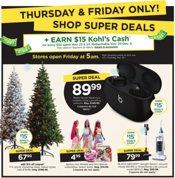 Kohl's Black Friday Early Access 2023 Ad and Deals